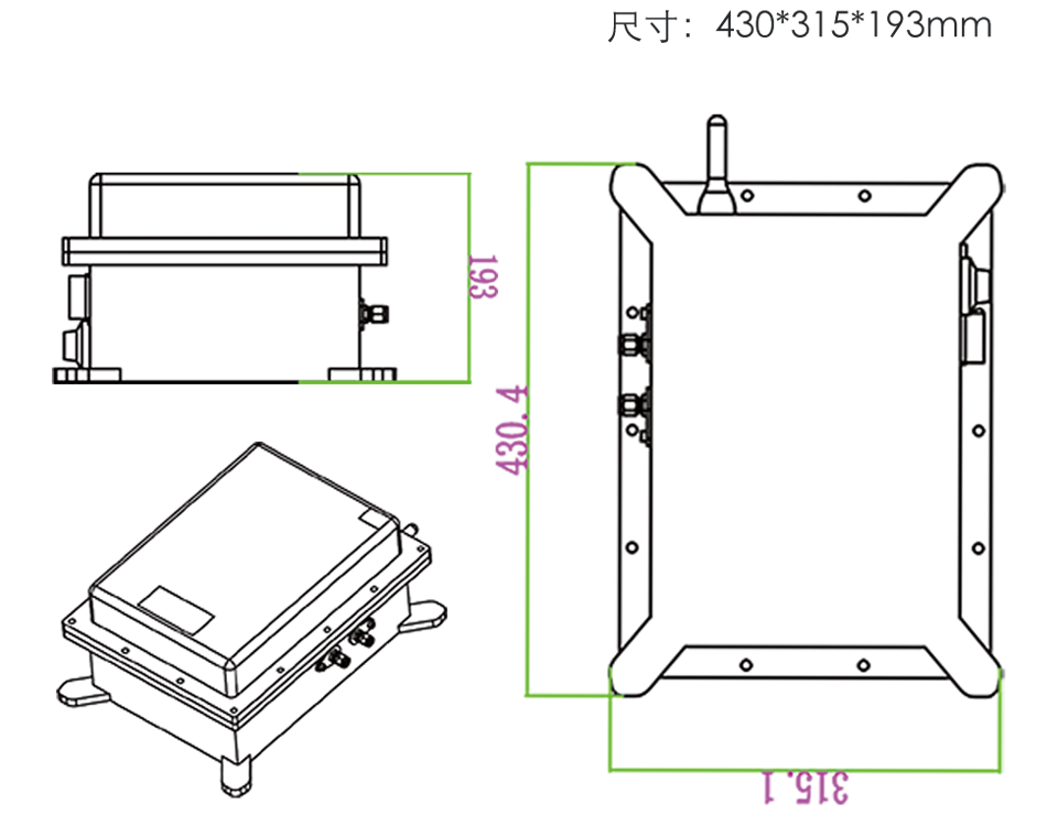 防爆油液監(jiān)測(cè)系統(tǒng)的外觀尺寸規(guī)格